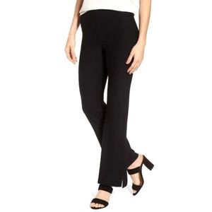 Lyssé • Women's Black Slit Flare Pants